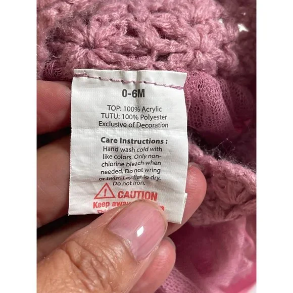 Elly and Emmy My First Dress Up Tulle Dress Mauve Pink Baby Dress Size O-6 - Picture 4 of 4